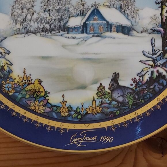 Heinrich Villroy & Boch 1990 Christmas plate collectible Vintage plate - Picture 2 of 8